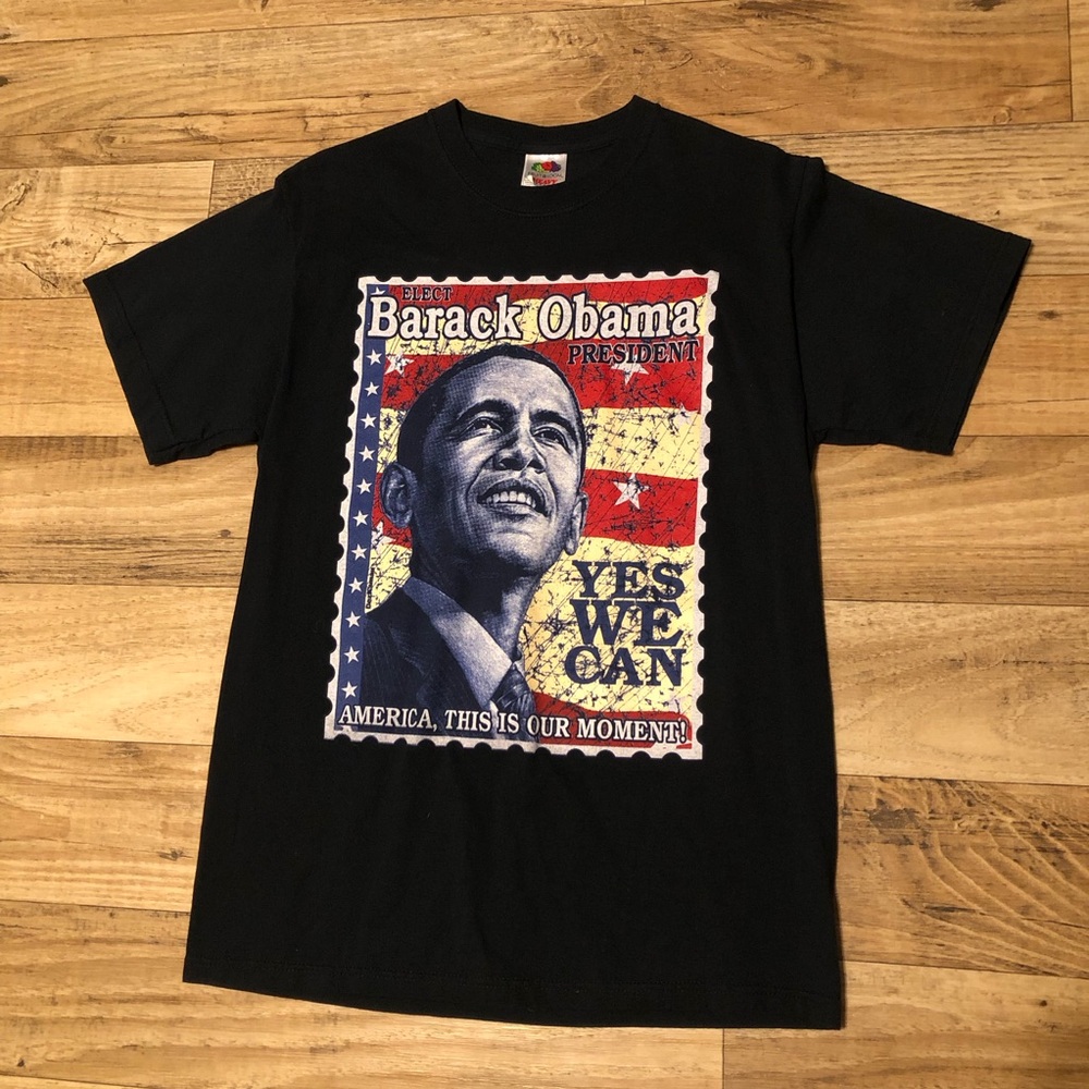 Throwback Obama Yes we Can shirt size M